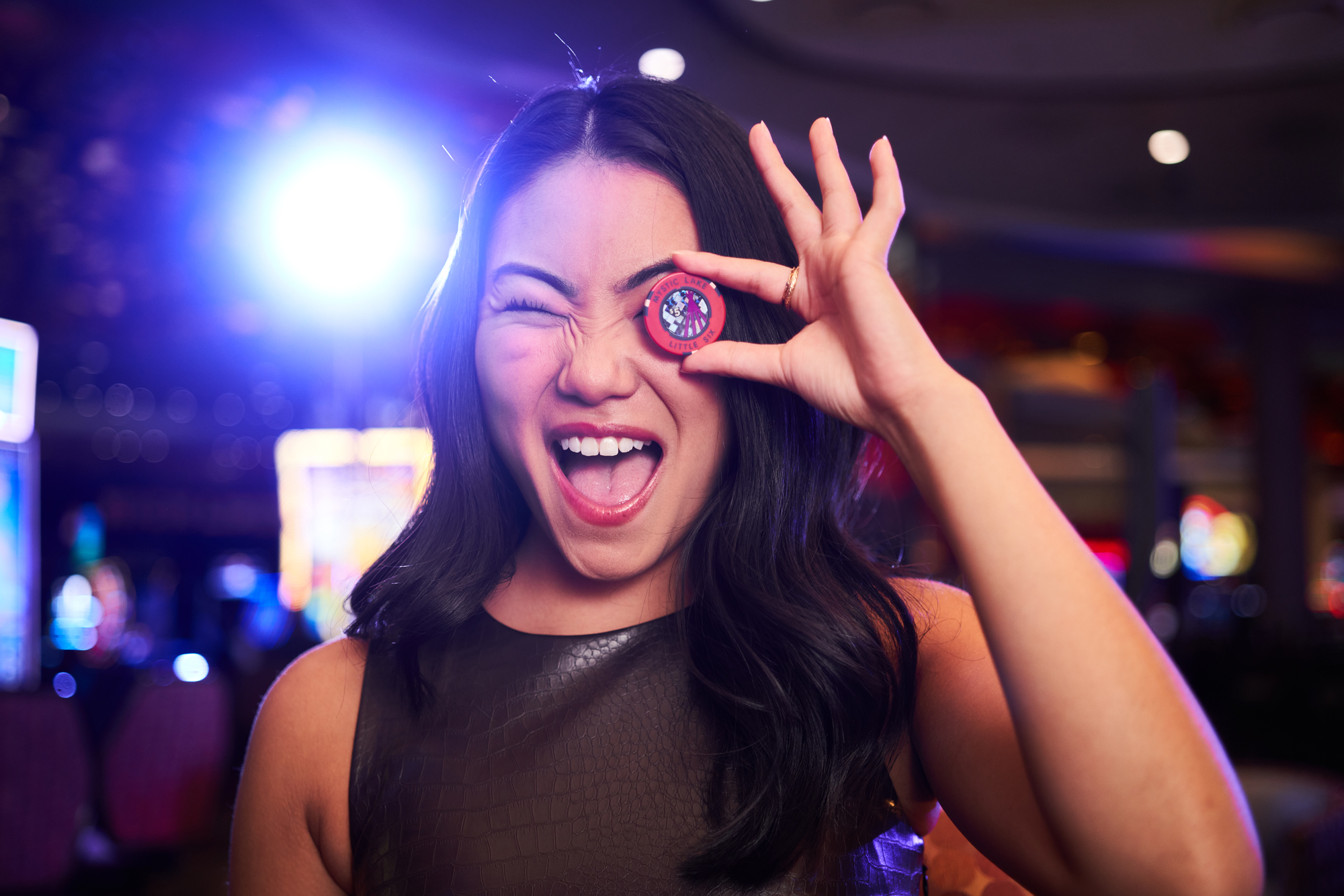 Dsc07043 - Amatucci Photography Casino photography high end commercial photography at a casino table game Photograph a women holding casino chip
